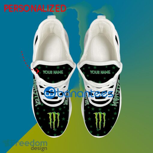 Monster Energy Running Sneaker Recognition Custom Name Gift Max Soul Shoes USA Flag Star New For Fans - Monster Energy Running Shoes New Trending Personalized Photo 2