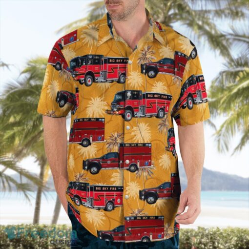 Montana Big Sky Fire Department Hawaiian Shirt Summer Beach Shirt Product Photo 3