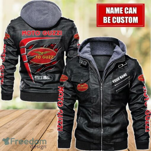 Moto-Guzzi 2D Leather Jacket For Men Custom Name Special Gift Ideas Product Photo 1