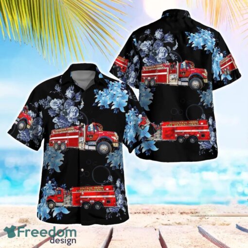 Mountain Iron Fire Department Beach Hawaiian Shirt Gift For Summer Holiday Product Photo 1