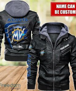 MV Agusta 2D Leather Jacket For Men Custom Name Special Gift Ideas Product Photo 1