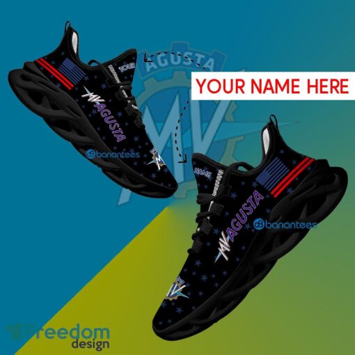 Mv Agusta Motorcycle Running Sneaker Visual Custom Name Gift Max Soul Shoes USA Flag Star New For Fans - Mv Agusta Motorcycle Running Shoes New Trending Personalized Photo 1