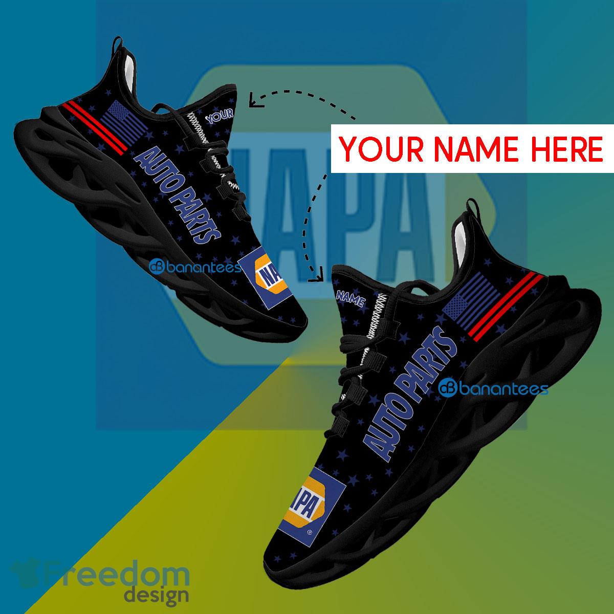 NAPA AUTO PARTS Sport Sneaker Motif Custom Name Gift Max Soul Shoes USA Flag Star New For Fans - NAPA AUTO PARTS Running Shoes New Trending Personalized Photo 1