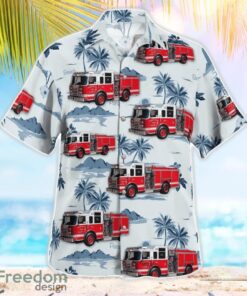 Nassau County, New York, Plandome Fire Department Hawaiian Shirt Summer Beach Shirt Product Photo 2