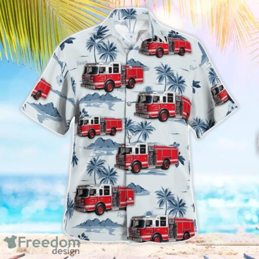 Nassau County, New York, Plandome Fire Department Hawaiian Shirt Summer Beach Shirt Product Photo 2