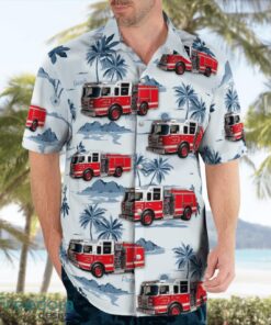 Nassau County, New York, Plandome Fire Department Hawaiian Shirt Summer Beach Shirt Product Photo 3