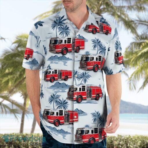 Nassau County, New York, Plandome Fire Department Hawaiian Shirt Summer Beach Shirt Product Photo 3