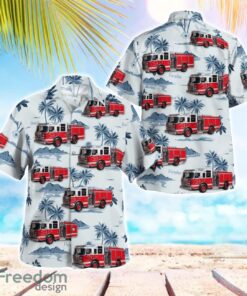 Nassau County, New York, Plandome Fire Department Hawaiian Shirt Summer Beach Shirt Product Photo 1