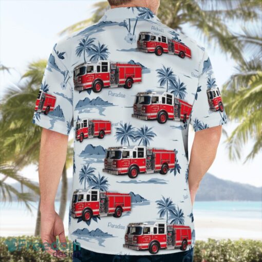 Nassau County, New York, Plandome Fire Department Hawaiian Shirt Summer Beach Shirt Product Photo 4