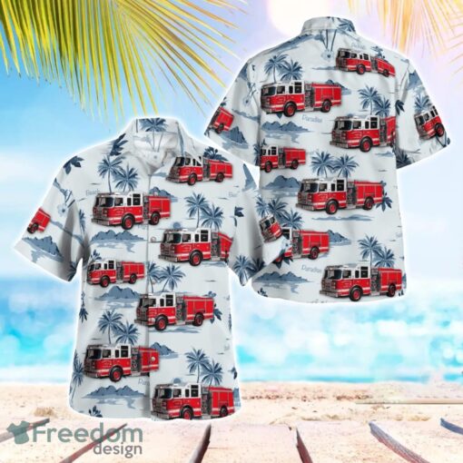 Nassau County, New York, Plandome Fire Department Hawaiian Shirt Summer Beach Shirt Product Photo 1