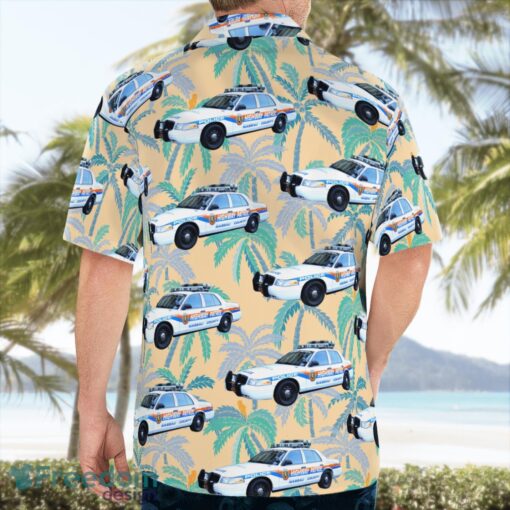 Nassau County Police Car, New York Beach Hawaiian Shirt Product Photo 2