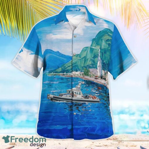 Nassau County Police Department Boat Hawaiian Shirt Beach Summer Shirt Product Photo 3