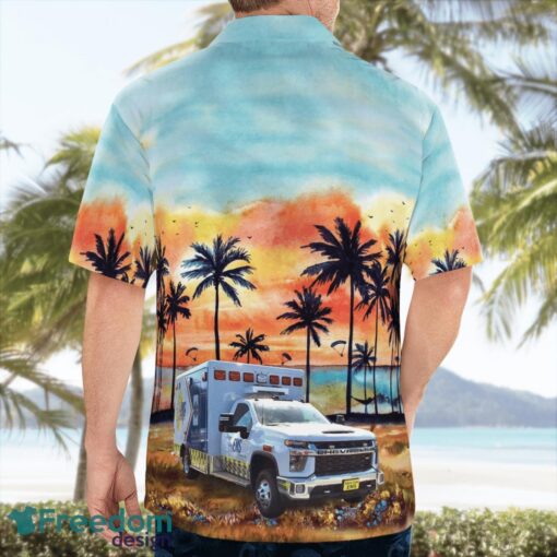 Nature Coast EMS 3D Summer Aloha Hawaiian Shirt Product Photo 2