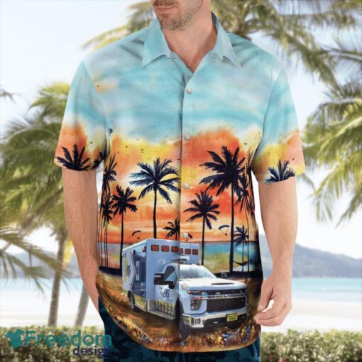 Nature Coast EMS 3D Summer Aloha Hawaiian Shirt Product Photo 3