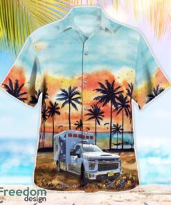 Nature Coast EMS 3D Summer Aloha Hawaiian Shirt Product Photo 4