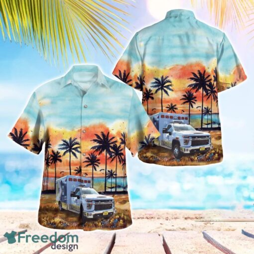 Nature Coast EMS 3D Summer Aloha Hawaiian Shirt Product Photo 1