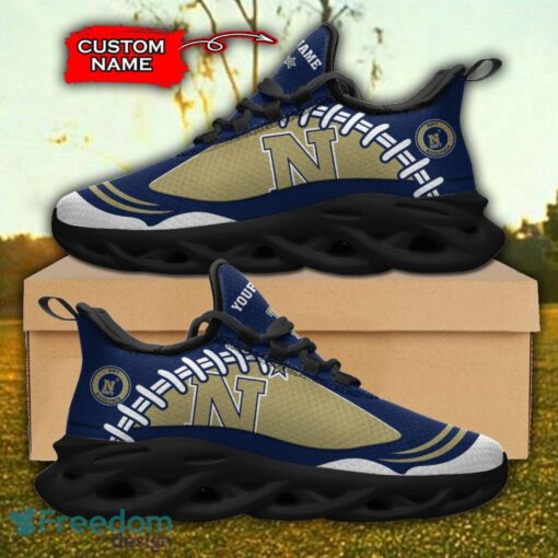 Navy Midshipmen NCAA Max Soul Shoes Big Logo And Custom Name Sneakers For Men Women Product Photo 1