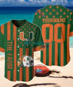 NCAA Miami Hurricanes Custom Name And Number Slogan Baseball Jersey Shirt NCAA Miami Hurricanes Custom Name And Number Slogan Baseball Jersey Shirt
