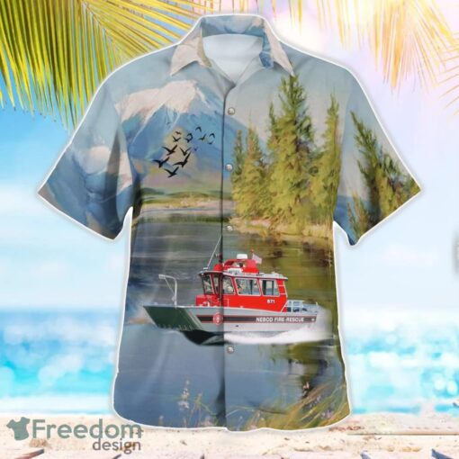 Nebco Fire-EMS Fireboat Hawaiian Shirt Beach Summer Shirt Product Photo 3