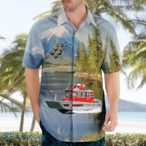 Nebco Fire-EMS Fireboat Hawaiian Shirt Beach Summer Shirt Product Photo 4