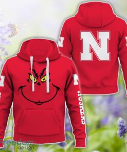 Nebraska Cornhuskers Grinch Face All Over Printed 3D T-Shirt Sweatshirt Hoodie Product Photo 1