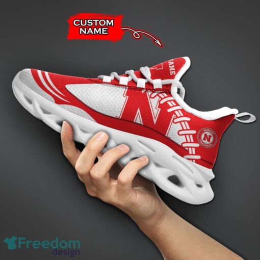 Nebraska Cornhuskers NCAA Max Soul Shoes Big Logo And Custom Name Sneakers For Men Women Product Photo 5