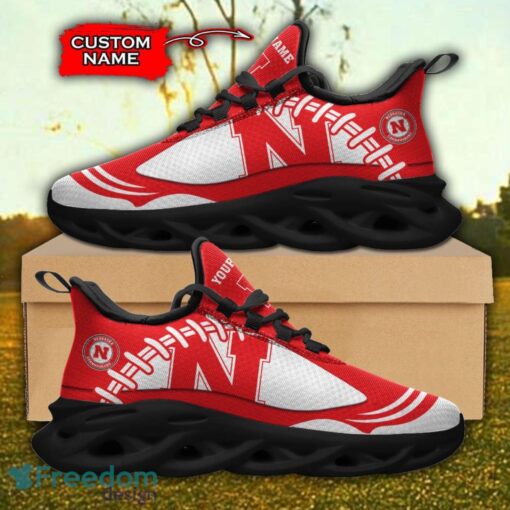 Nebraska Cornhuskers NCAA Max Soul Shoes Big Logo And Custom Name Sneakers For Men Women Product Photo 1