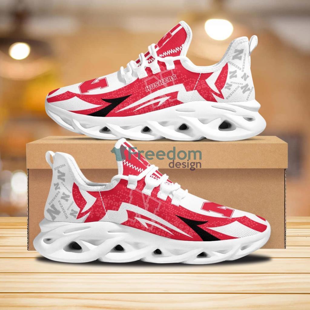 Nebraska Cornhuskers Symbol Geometric Pattern Max Soul Shoes New Sneaker image Nebraska Cornhuskers Symbol Geometric Pattern Max Soul Shoes New Sneaker Product Photo 1