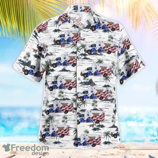 Nevada, Missouri, Vernon County Ambulance District Tropical 3D Hawaiian Shirt Gift For Summer Product Photo 3