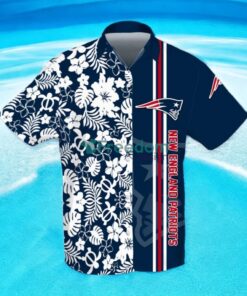 New England Patriots 3D Flower Hibiscus Hawaiian Shirt New England Patriots 3D Flower Hibiscus Hawaiian Shirt