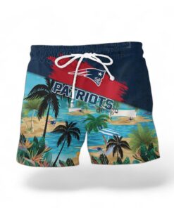 New England Patriots Logo Combo Hawaiian Shirt And Short Trending Summer For Fans Product Photo 2