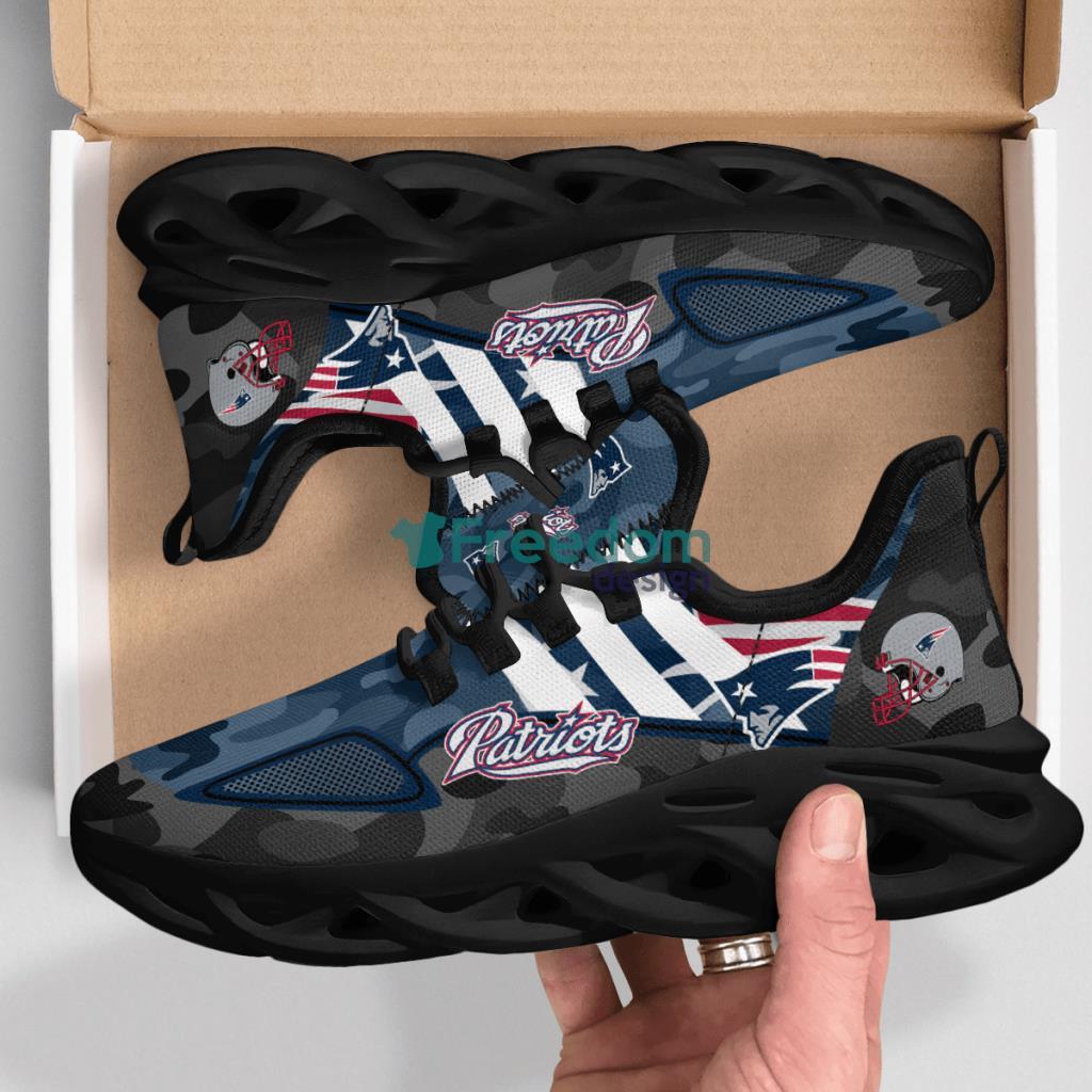 New England Patriots Military Camouflage Max Soul Shoes New Sneaker image New England Patriots Military Camouflage Max Soul Shoes New Sneaker Product Photo 1
