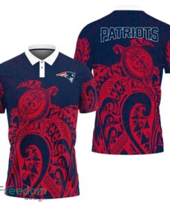 New England Patriots Turtle Polynesian Pattern Polo Shirt