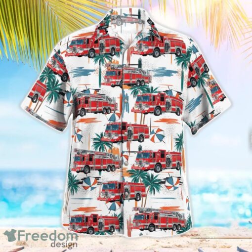 New Jersey Hackensack Fire Department Tropical 3D Hawaiian Shirt Gift For Summer Product Photo 2