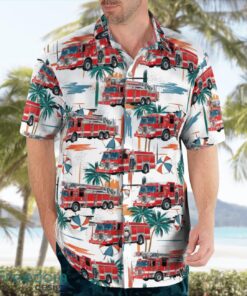 New Jersey Hackensack Fire Department Tropical 3D Hawaiian Shirt Gift For Summer Product Photo 3