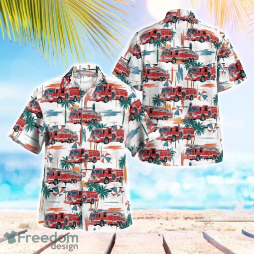 New Jersey Hackensack Fire Department Tropical 3D Hawaiian Shirt Gift For Summer Product Photo 1