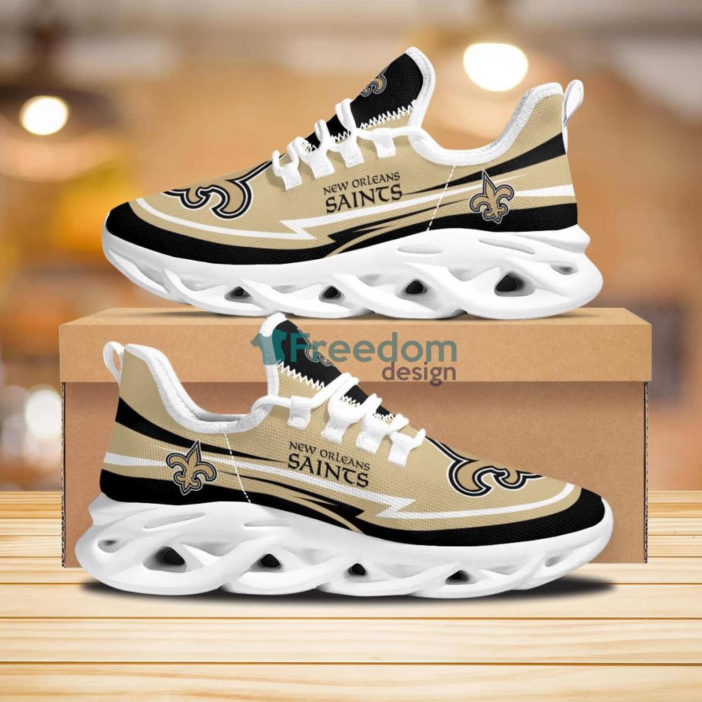 New Orleans Saints Are Coming Curves Max Soul Shoes New Sneaker image New Orleans Saints Are Coming Curves Max Soul Shoes New Sneaker Product Photo 1