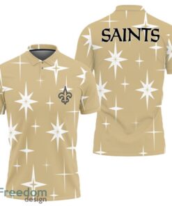 New Orleans Saints Sparkle Pattern Polo Shirt