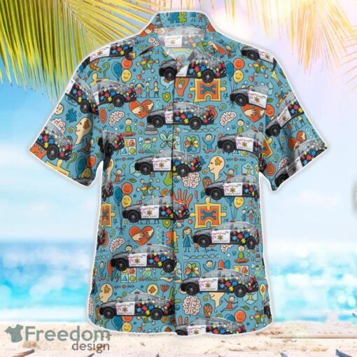 New York, Albany County Sheriff Office, World Autism Awareness Day Hawaiian Shirt Summer Beach Gift Product Photo 3