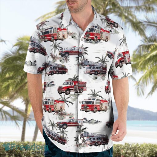 New York Fort Johnson Volunteer Fire Company Hawaiian Shirt Summer Beach Gift Product Photo 3