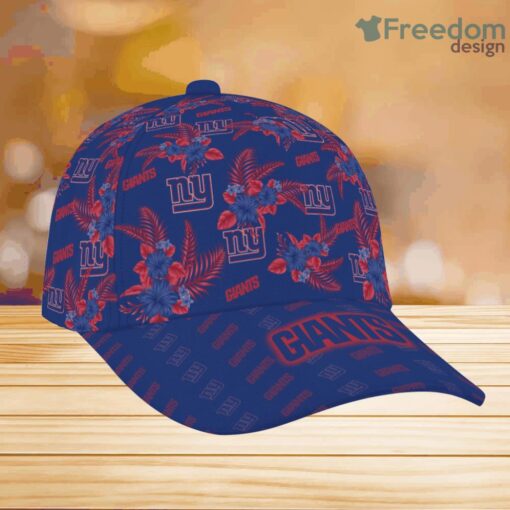 New York Giants Floral Hawaiian Adjustable Classic Cap 3D For Fans Product Photo 1