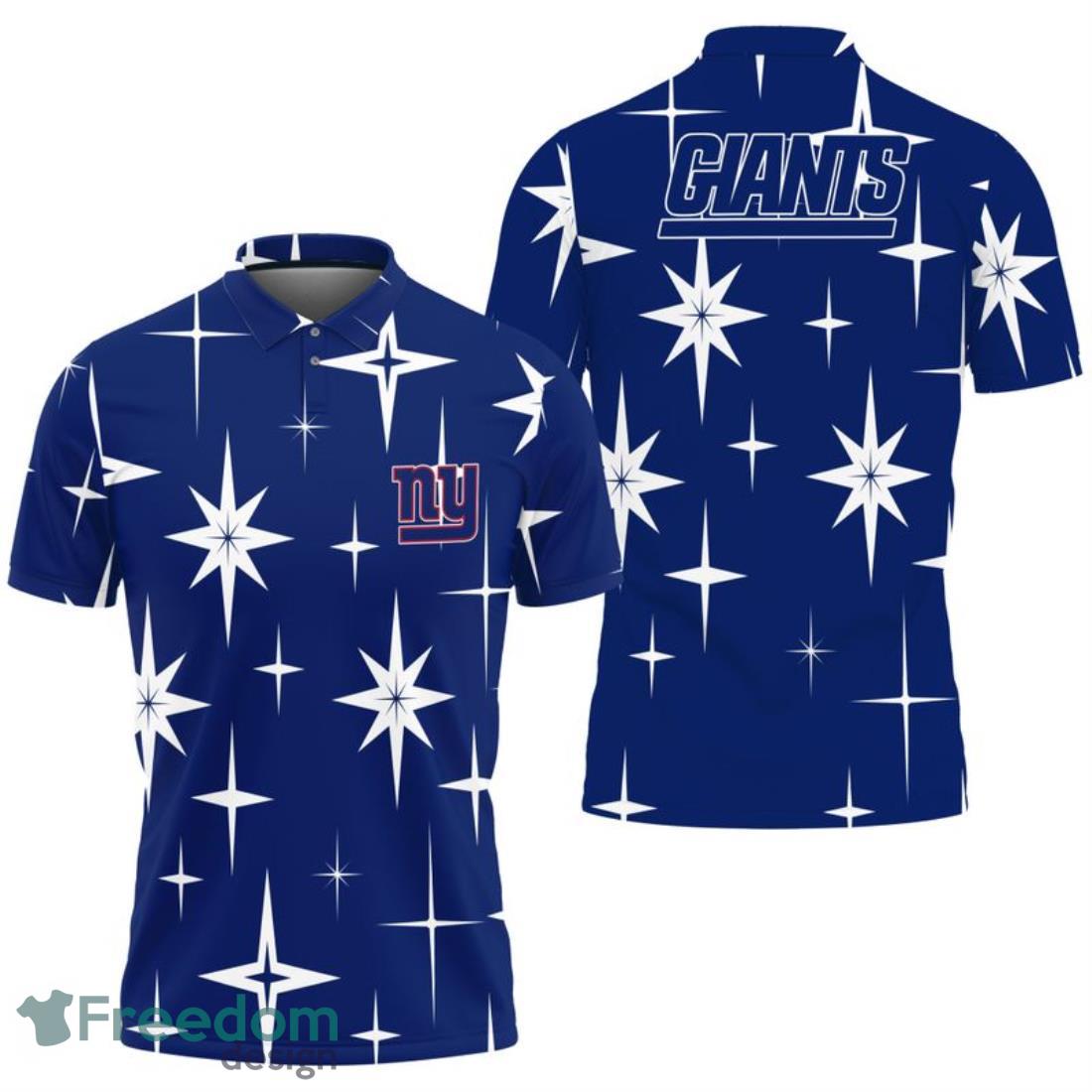 New York Giants Sparkle Pattern Polo Shirt image New York Giants Sparkle Pattern Polo Shirt Product Photo 1