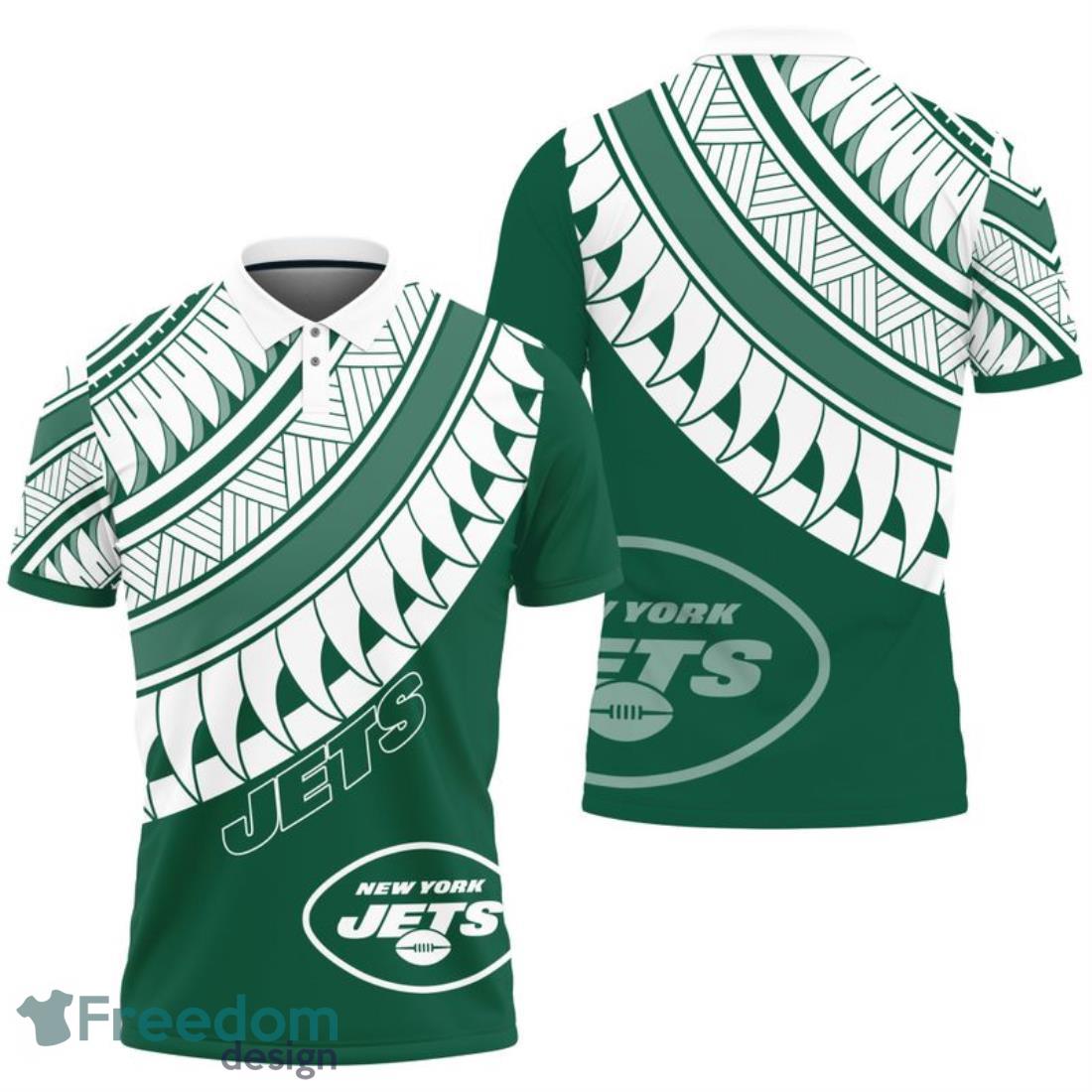 New York Jets Polynesian Pattern Polo Shirt image New York Jets Polynesian Pattern Polo Shirt Product Photo 1