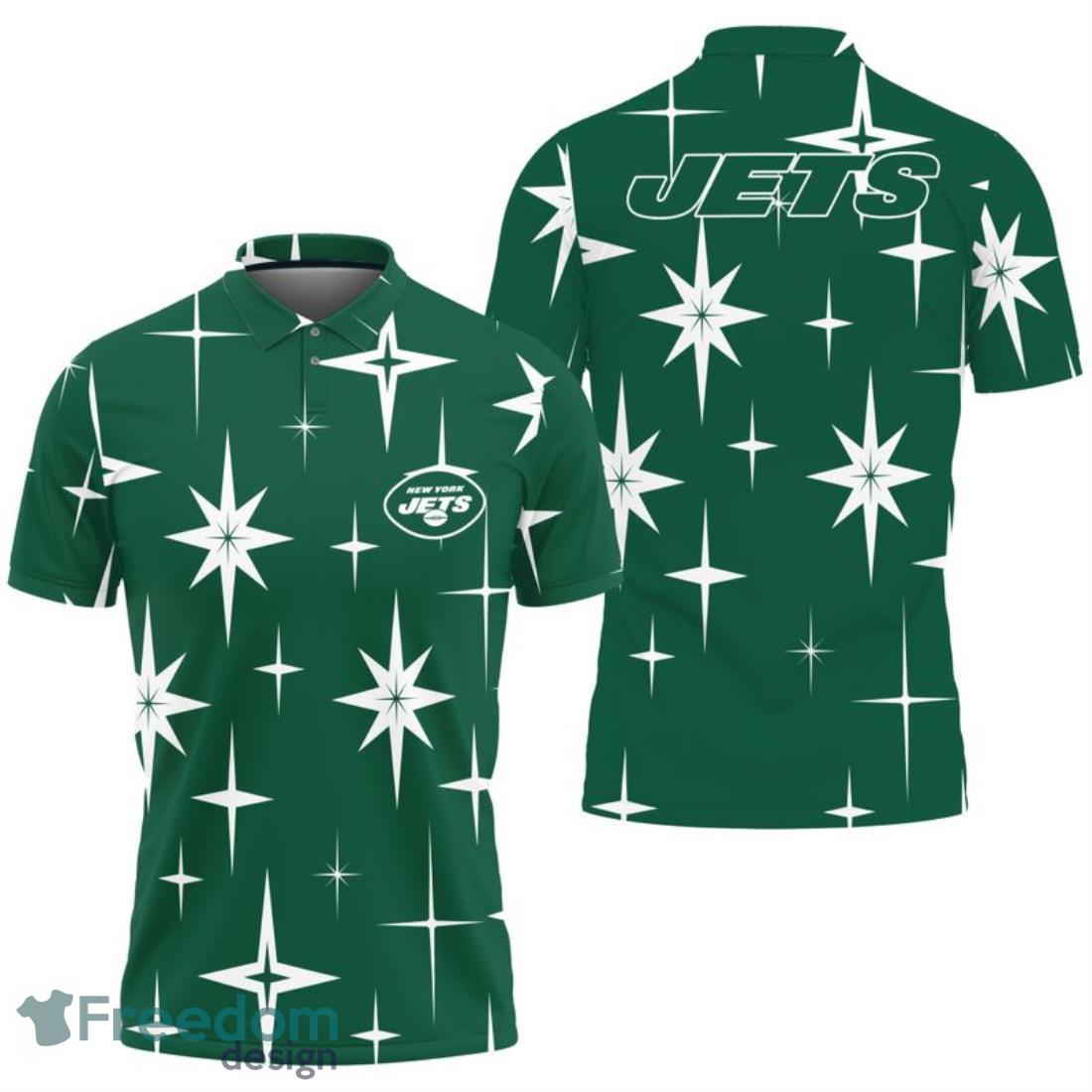 New York Jets Sparkle Pattern Polo Shirt image New York Jets Sparkle Pattern Polo Shirt Product Photo 1