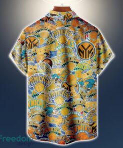 New York Knicks Logo All Printed 3D Hawaiian Shirt For Fans NBA Hawaiian Shirt Product Photo 2