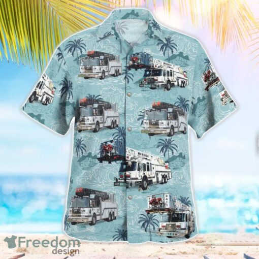 New York, Merrick Truck Co. 1 3D Summer Aloha Hawaiian Shirt Product Photo 3