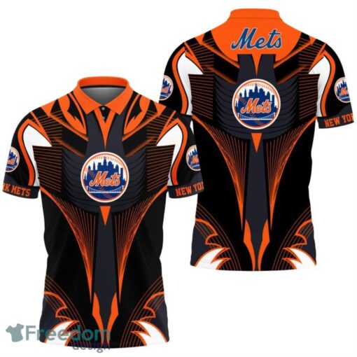 New York Mets Abstract Pattern Polo Shirt Product Photo 1