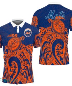 New York Mets Turtle Polynesian Pattern Polo Shirt