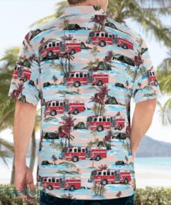 New York, Ossining Fire Department Beach Hawaiian Shirt Product Photo 2