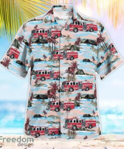 New York, Ossining Fire Department Beach Hawaiian Shirt Product Photo 3